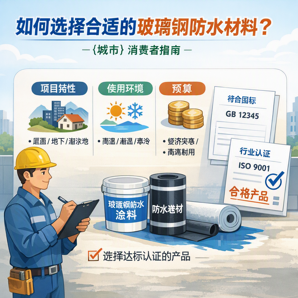 如何判定玻璃钢防水材料的合格标准? 湛江 消费者指南