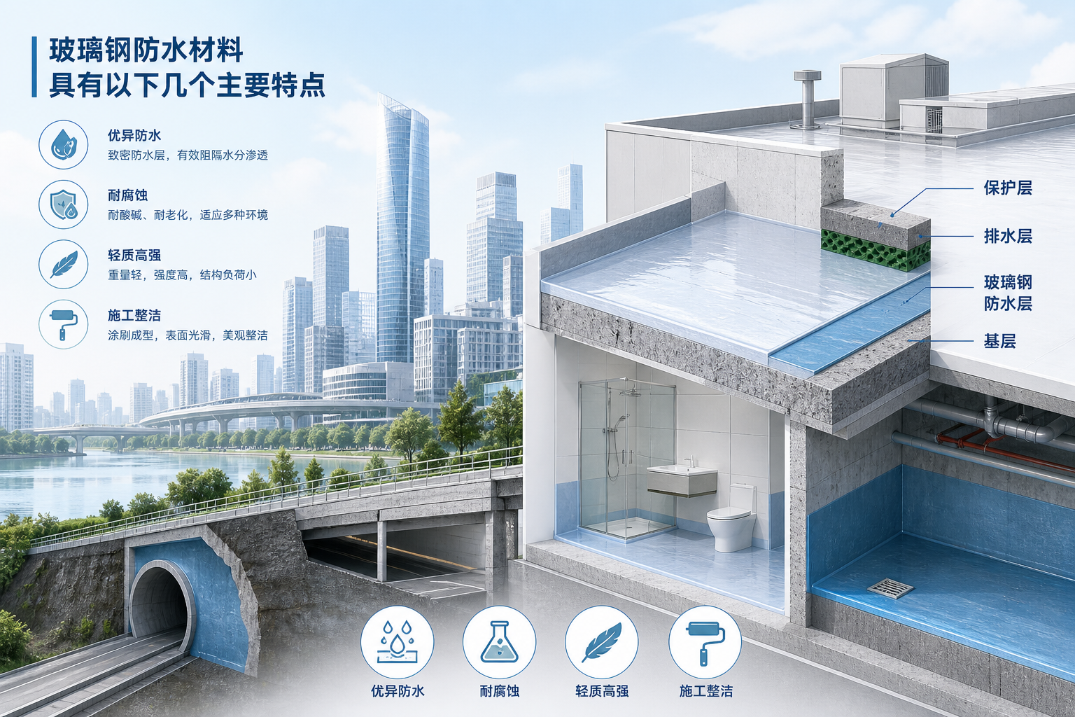 2023年玻璃钢防水材料市场趋势分析,关注 湛江 发展